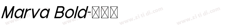 Marva Bold字体转换
